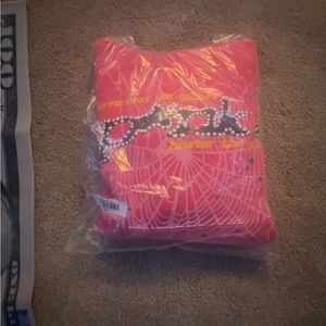 Medium Pink spider Hoodie